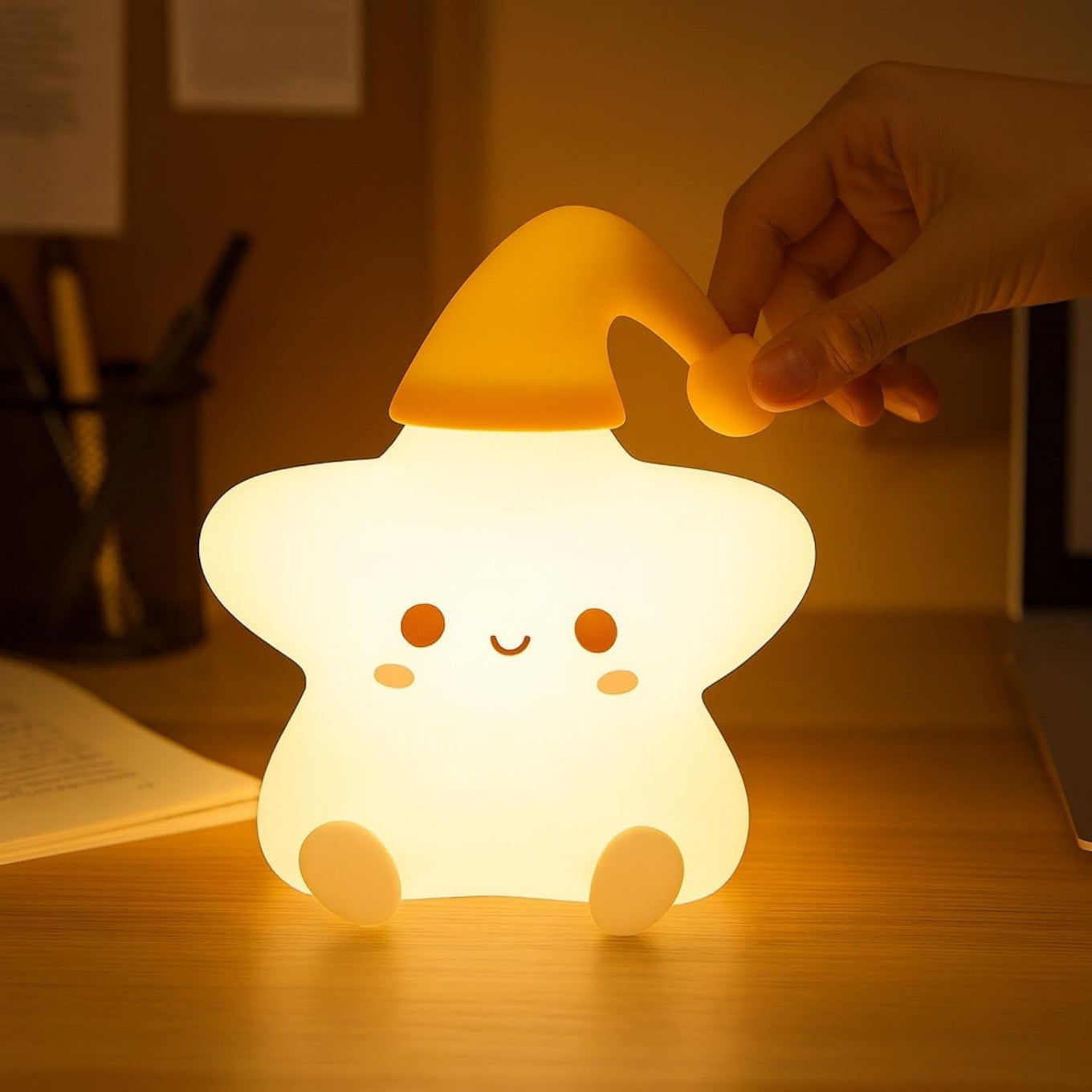 Silicone Star LED Night Lamp